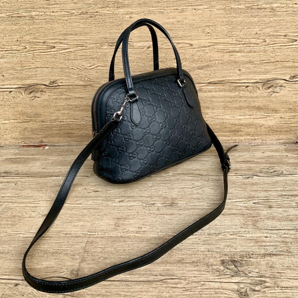 Gucci Small Dome Black leather Bag - Picture 3 of 10